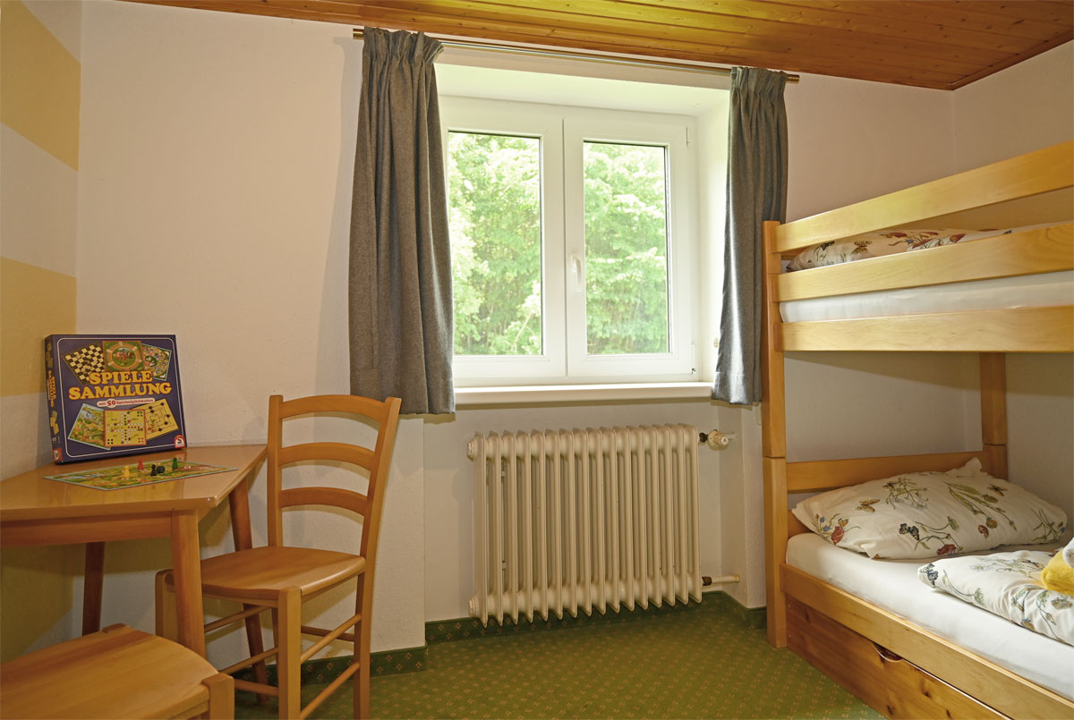 Schlafzimmer mit Etagenbett